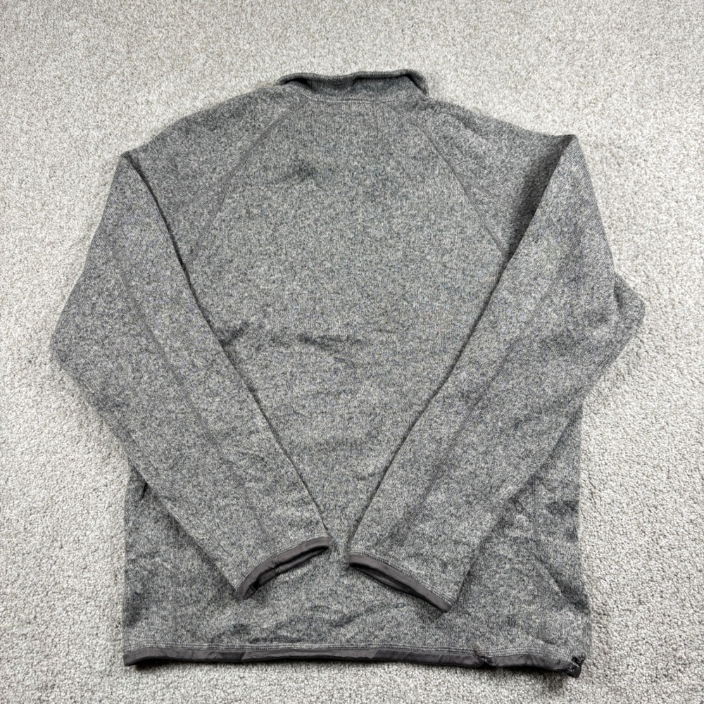 Patagonia Better Sweater 1/4 Zip Pullover Mens Size M Gray Fleece Jacket - Picture 7 of 9